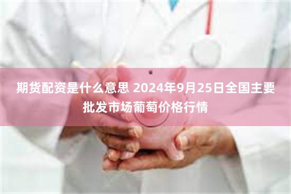 期货配资是什么意思 2024年9月25日全国主要批发市场葡萄价格行情