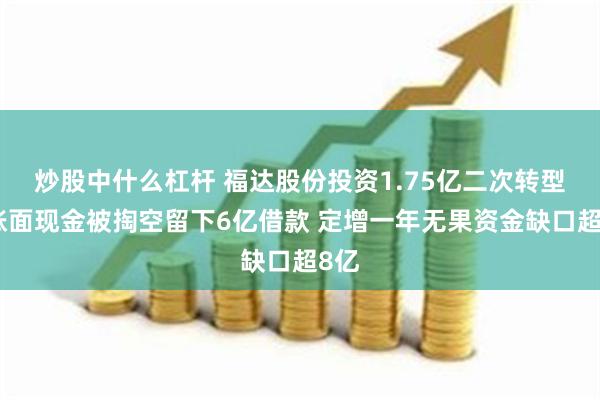 炒股中什么杠杆 福达股份投资1.75亿二次转型：账面现金被掏空留下6亿借款 定增一年无果资金缺口超8亿