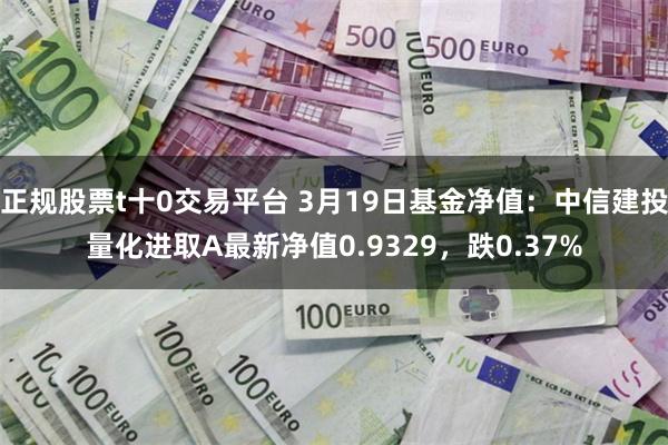 正规股票t十0交易平台 3月19日基金净值：中信建投量化进取A最新净值0.9329，跌0.37%